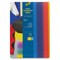 Folia Corrugated Papers - 9-3/4" x 13-3/4", Rainbow, Pkg of 10